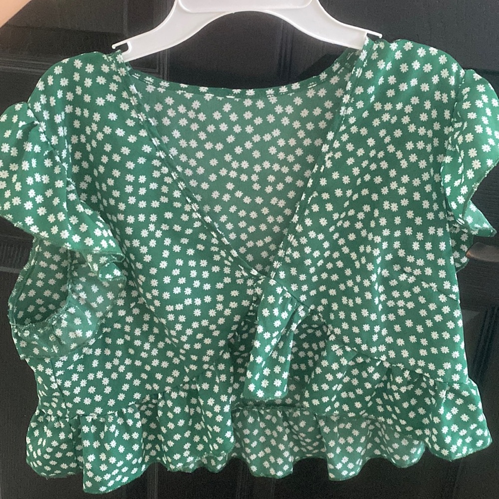 Green blouse